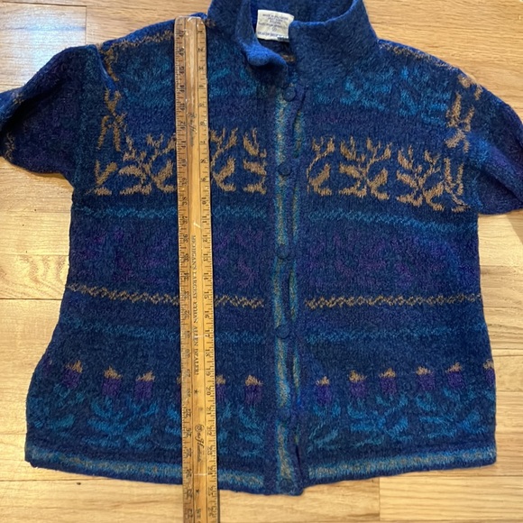 Vintage Bebhinn Marten soft mixed wool Ireland cardigan St. Patrick’s Day - Picture 5 of 12